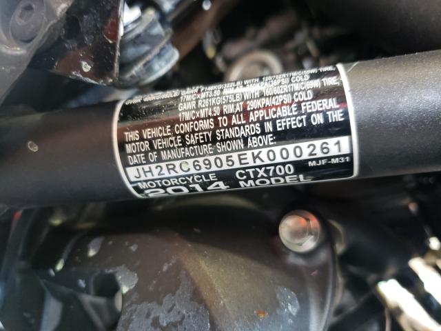 2014 HONDA CTX700 JH2RC6905EK000261