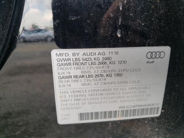 VIN WA1C2AFP8HA080519 2017 Audi Q5, Premium no.10