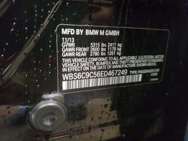 2014 BMW M6 GRAN CO WBS6C9C56ED467249