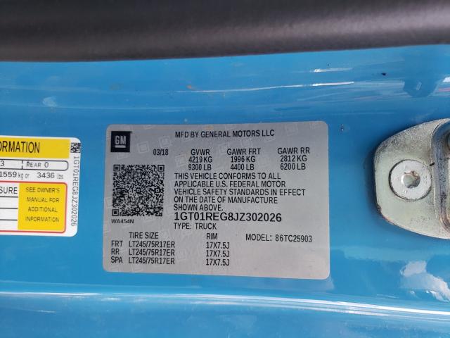 2018 GMC SIERRA C25 1GT01REG8JZ302026