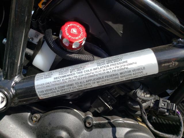 2021 DUCATI HYPERMOTAR ZDMBAJDT9MB006734