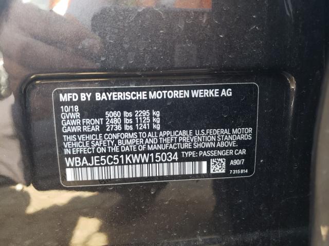 2019 BMW 540 I WBAJE5C51KWW15034