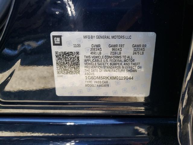 2021 CADILLAC CT5 LUXURY 1G6DM5RKXM0119044