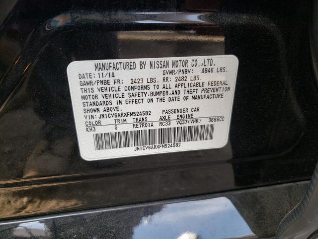 2015 INFINITI Q40 JN1CV6ARXFM524582