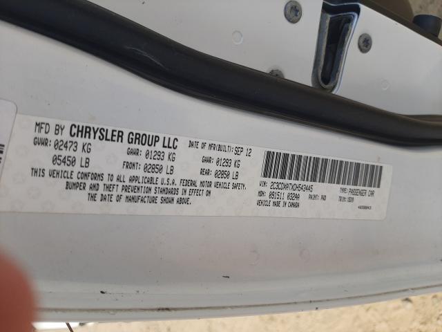 2013 DODGE CHARGER PO 2C3CDXATXDH543445