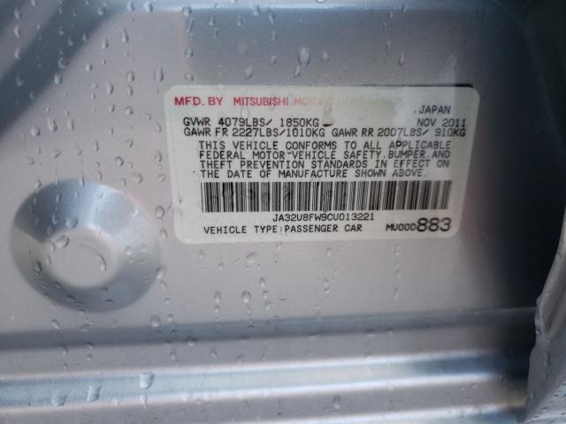 2012 MITSUBISHI LANCER GT JA32U8FW9CU013221