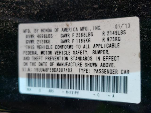 2013 ACURA TL TECH 19UUA8F59DA007403