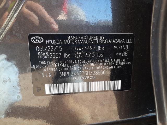 2016 Hyundai Sonata Spo 2.4L(VIN: 5NPE34AF7GH328956