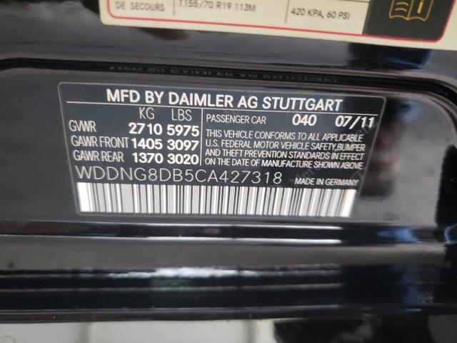 2012 MERCEDES-BENZ S 350 BLUE WDDNG8DB5CA427318