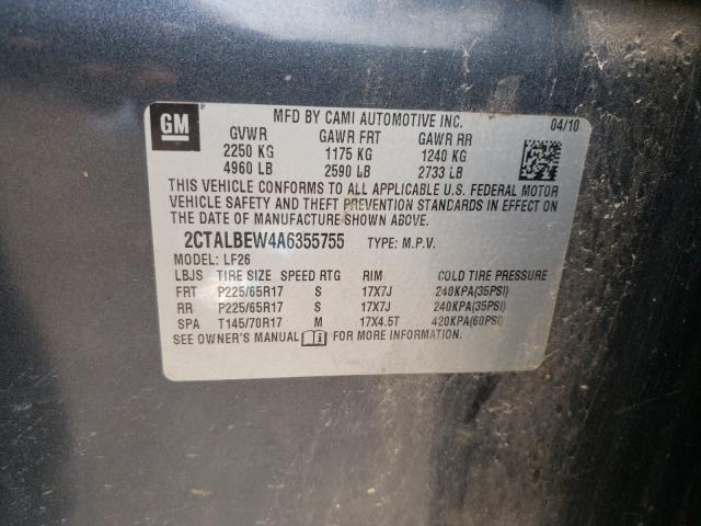 2010 GMC TERRAIN 2CTALBEW4A6355755
