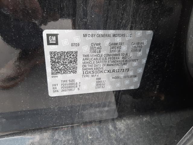 2020 GMC YUKON SLT 1GKS1DKCXLR117173