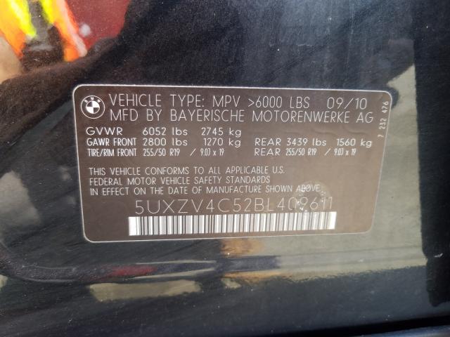 2011 BMW X5 XDRIVE3 5UXZV4C52BL409611