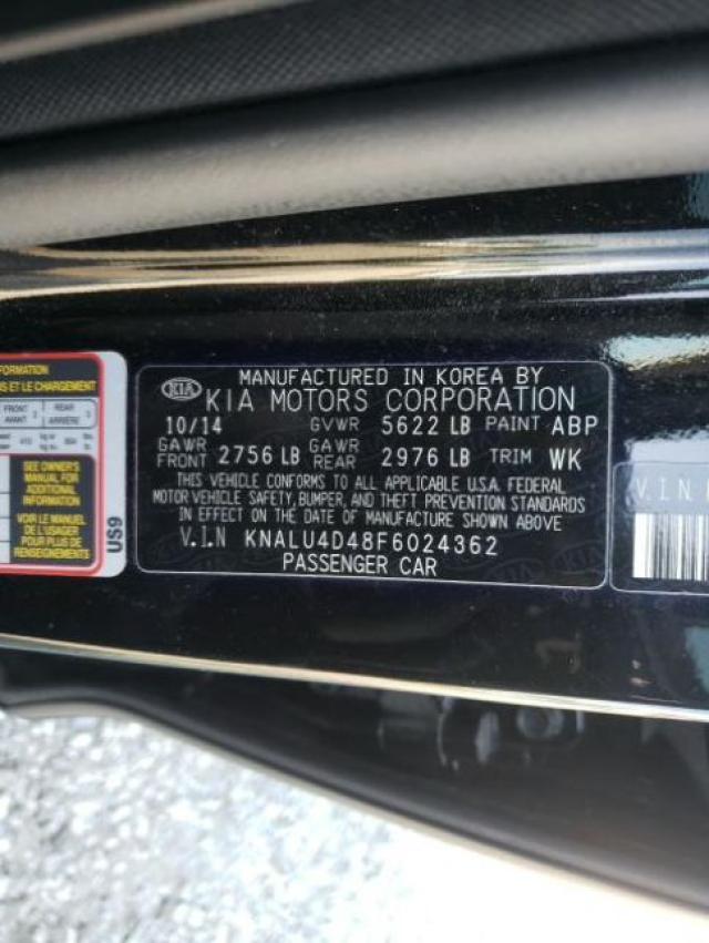 2015 KIA K900 KNALU4D48F6024362