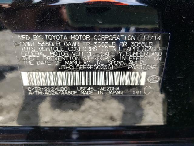 2015 LEXUS LS 460 JTHCL5EF9F5023611