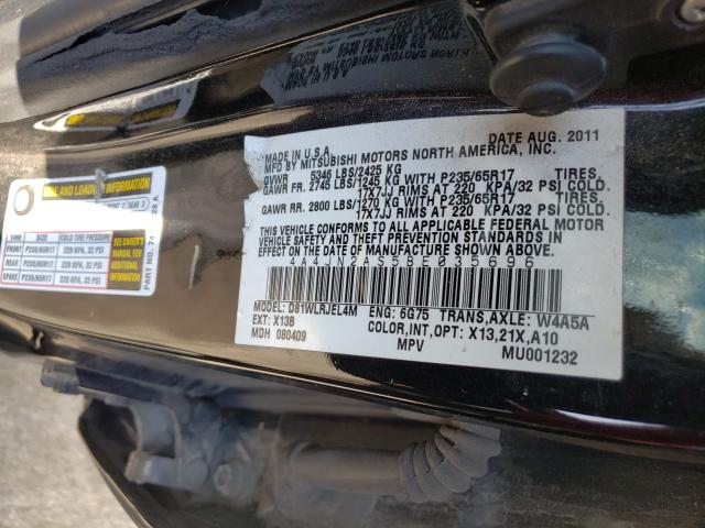 2011 MITSUBISHI ENDEAVOR L 4A4JN2AS5BE035696