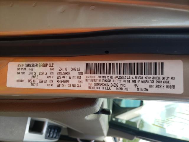 2010 DODGE NITRO SXT 1D4PU5GXXAW124393