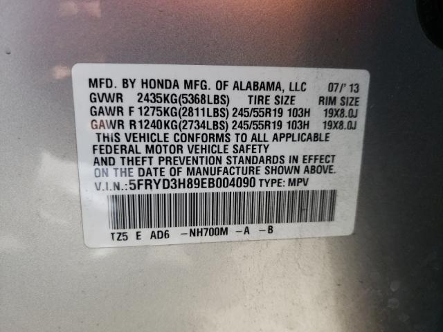 2014 ACURA MDX ADVANC 5FRYD3H89EB004090
