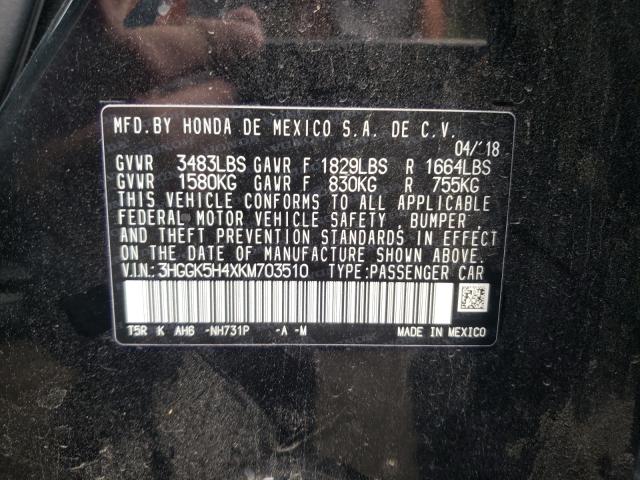 2019 HONDA FIT LX 3HGGK5H4XKM703510