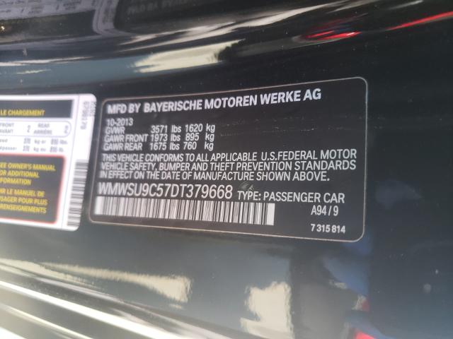 2013 MINI COOPER JOH WMWSU9C57DT379668
