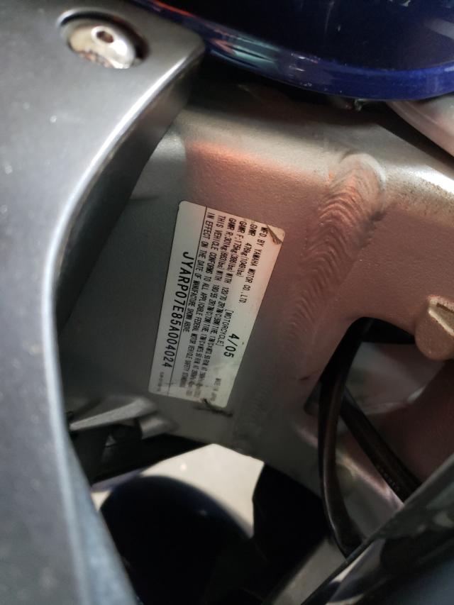 2005 YAMAHA FJR1300 JYARP07E85A004024