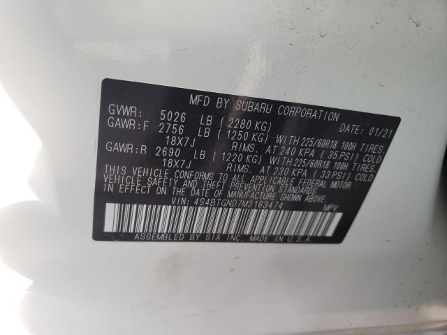 2021 SUBARU OUTBACK LI 4S4BTGND7M3163474