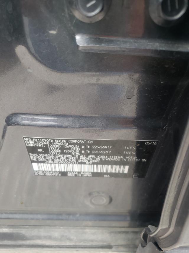 2016 TOYOTA RAV4 HV XL JTMRJREV9GD042117