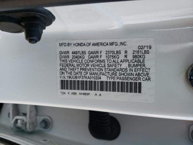 2019 ACURA TLX 19UUB1F37KA010204