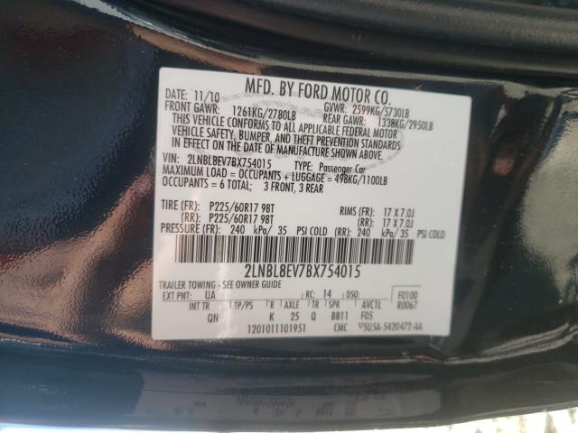 2011 LINCOLN TOWN CAR 2LNBL8EV7BX754015