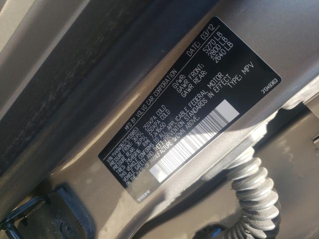2012 VOLVO XC70 3.2 YV4940BZ7C1139853