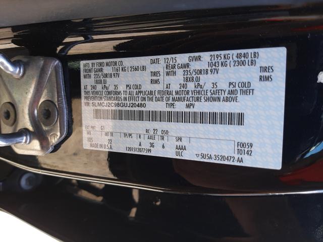2016 LINCOLN MKC 5LMCJ2C98GUJ20480