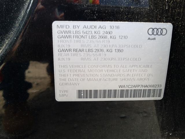 VIN WA1C2AFP7HA068233 2017 Audi Q5, Premium no.10