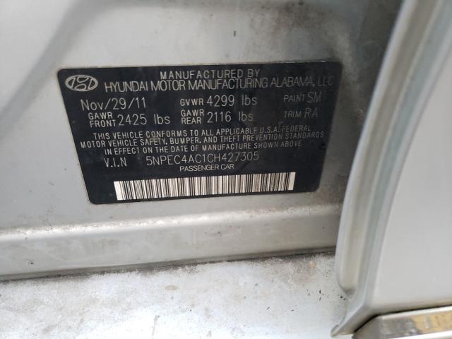 5NPEC4AC1CH427305 Hyundai Sonata Se 2012. Фото: 9