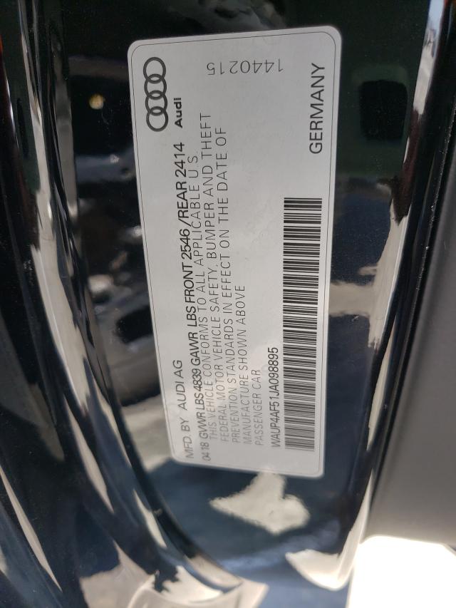 2018 AUDI S5 PREMIUM WAUP4AF51JA098895