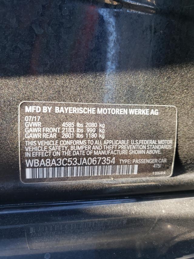 2018 BMW 320 XI WBA8A3C53JA067354