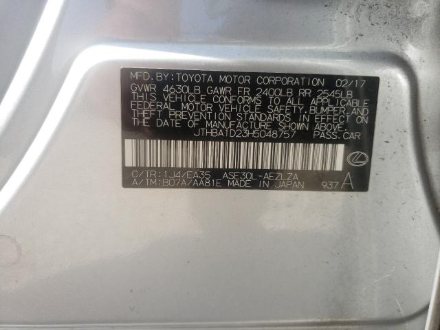 2017 LEXUS IS 200T JTHBA1D23H5048757