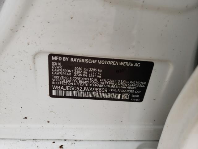 2018 BMW 540 I WBAJE5C52JWA96609