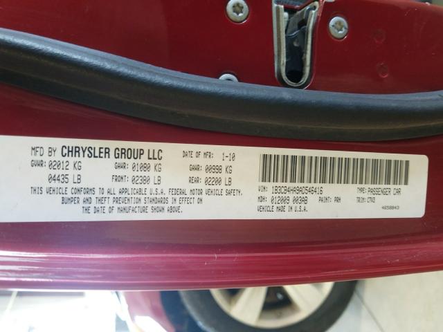 2010 DODGE CALIBER SX 1B3CB4HA9AD546416