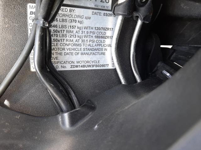 2015 DUCATI SUPERBIKE ZDM14BUW3FB026077