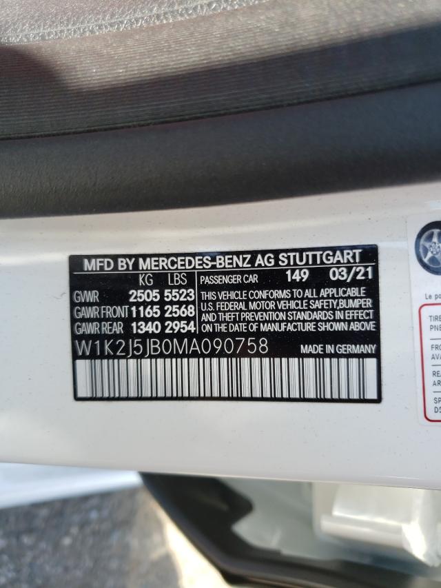 2021 MERCEDES-BENZ CLS 450 W1K2J5JB0MA090758