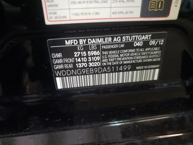 2013 MERCEDES-BENZ S550 WDDNG9EB9DA511499