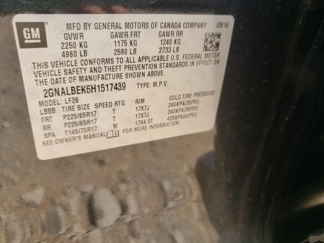 2017 CHEVROLET OTHER 2GNALBEK6H1517439
