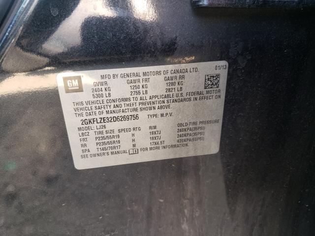 2013 GMC TERRAIN DE 2GKFLZE32D6269756