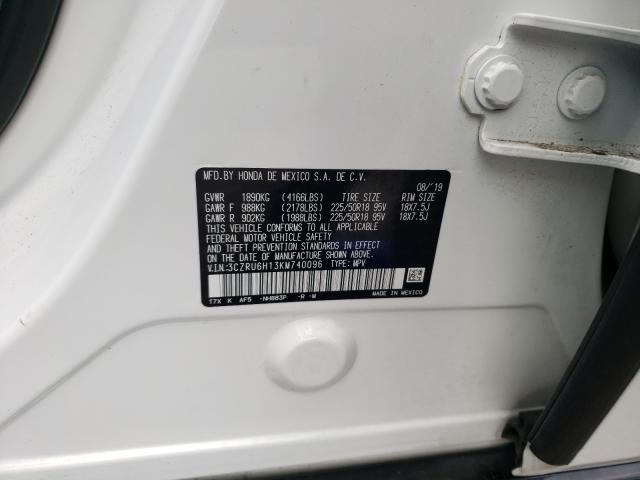 2019 HONDA HR-V SPORT 3CZRU6H13KM740096