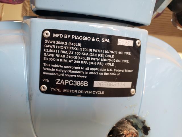2008 VESPA LX 50 ZAPC386B985008414