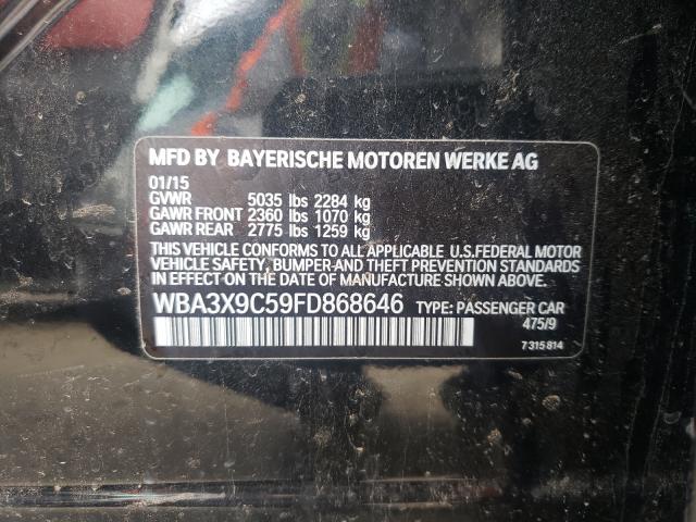 2015 BMW 335 XIGT WBA3X9C59FD868646