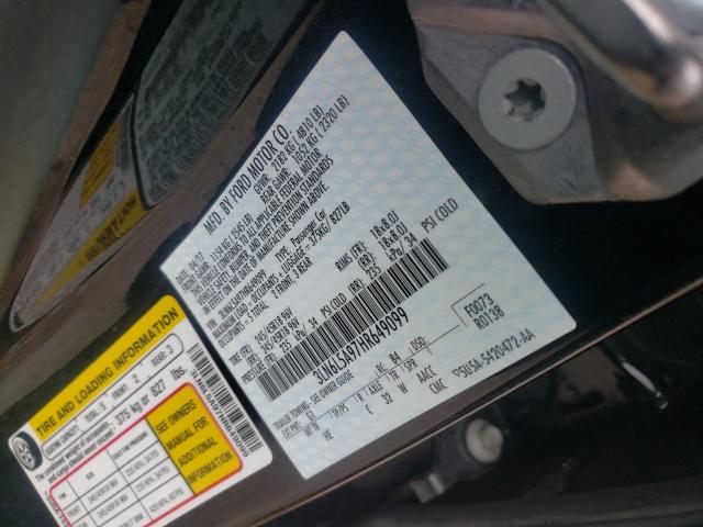 2017 LINCOLN MKZ PREMIE 3LN6L5A97HR649099