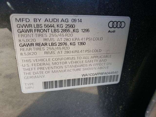 2015 AUDI SQ5 PREMIU WA1CGAFP8FA044540