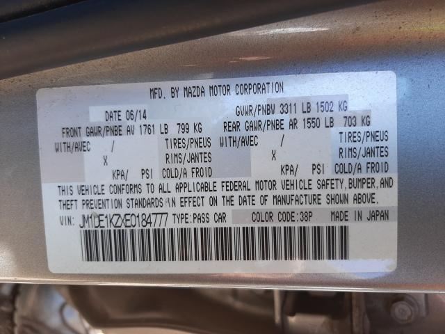 2014 MAZDA MAZDA2 SPO JM1DE1KZXE0184777