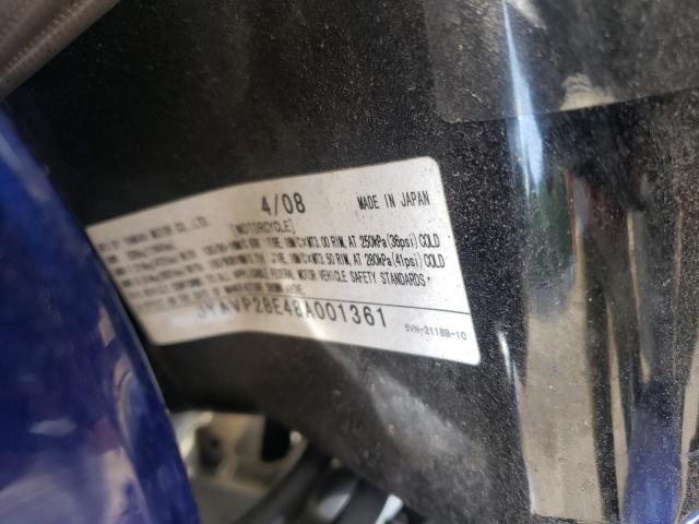 2008 YAMAHA XV1700 A JYAVP28E48A001361