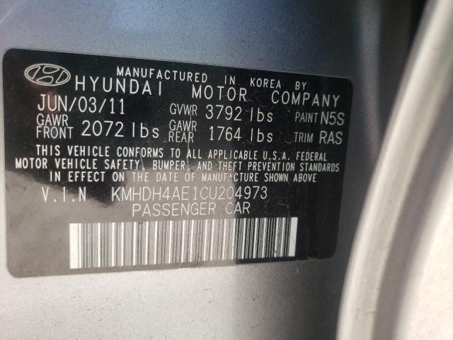 2012 HYUNDAI ACCENT GL KMHDH4AE1CU204973